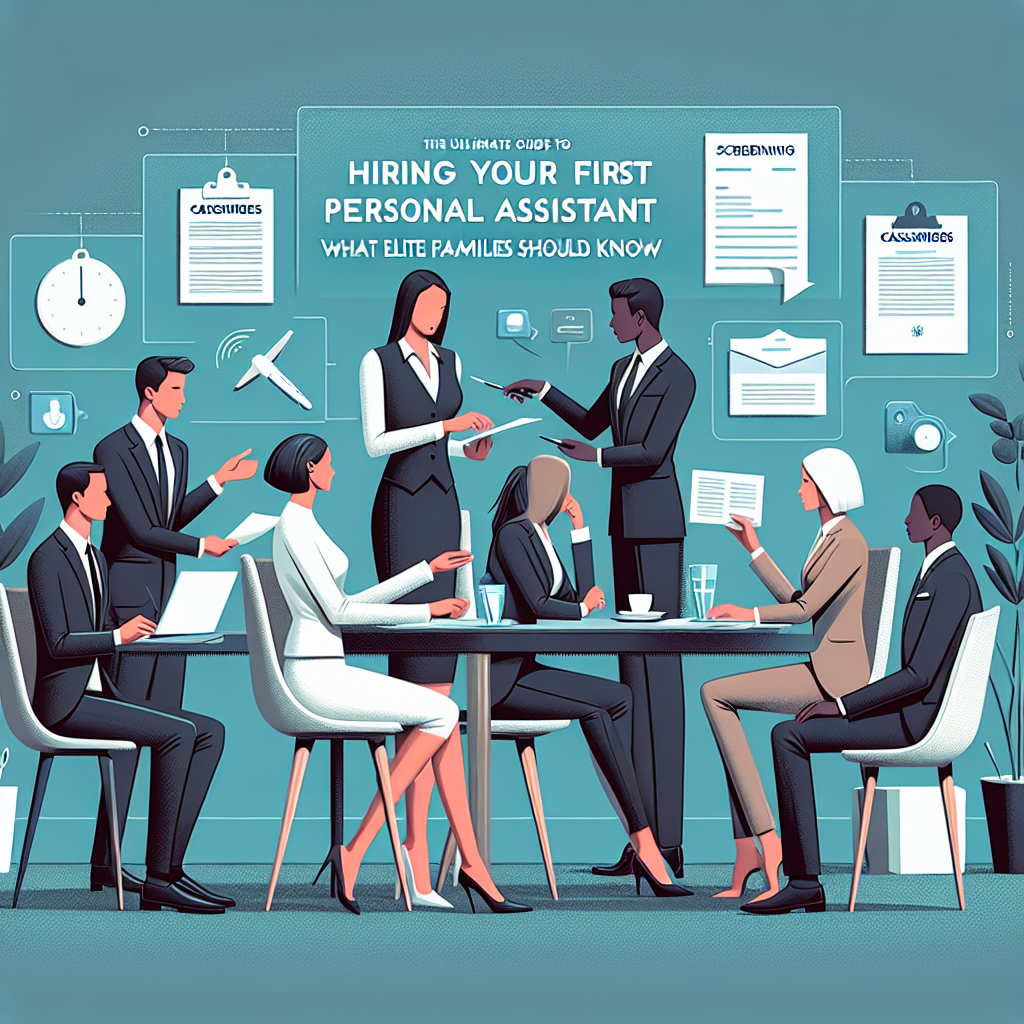 The Ultimate Guide to Hiring Your First Personal Assistant: What Elite Families Should Know